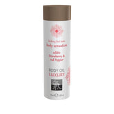 Luxe Eetbare Body Oil - Aardbei & Rode Peper - PlayForFun